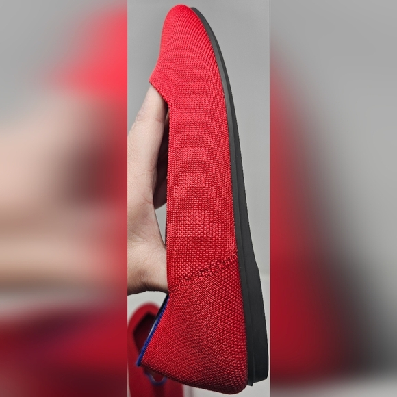 Rothy’s The Flat Size 8.5 US Women’s Bright Red Slip-On Round Toe Flats - Picture 7 of 14